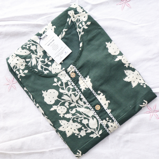 Pure Cotton Printed Kurti