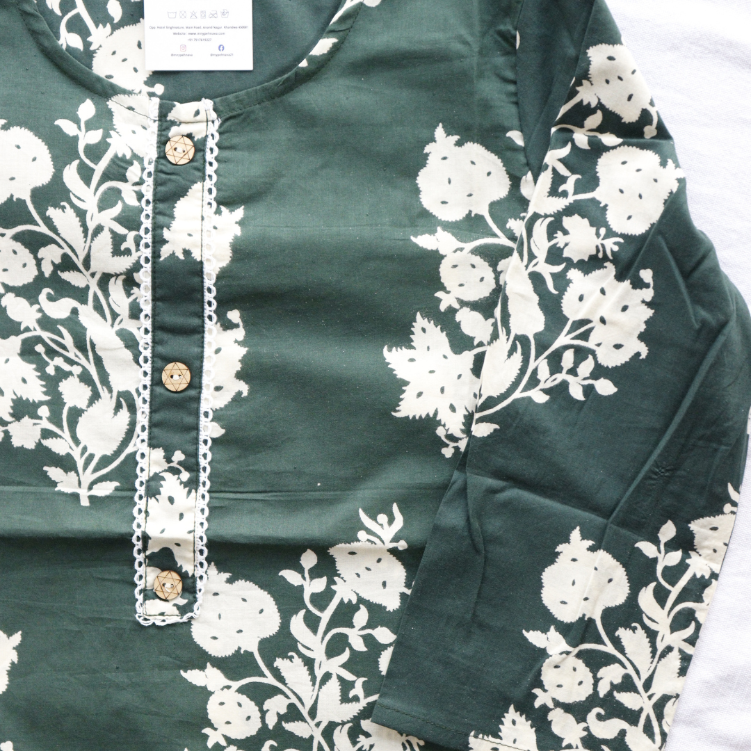 Pure Cotton Printed Kurti