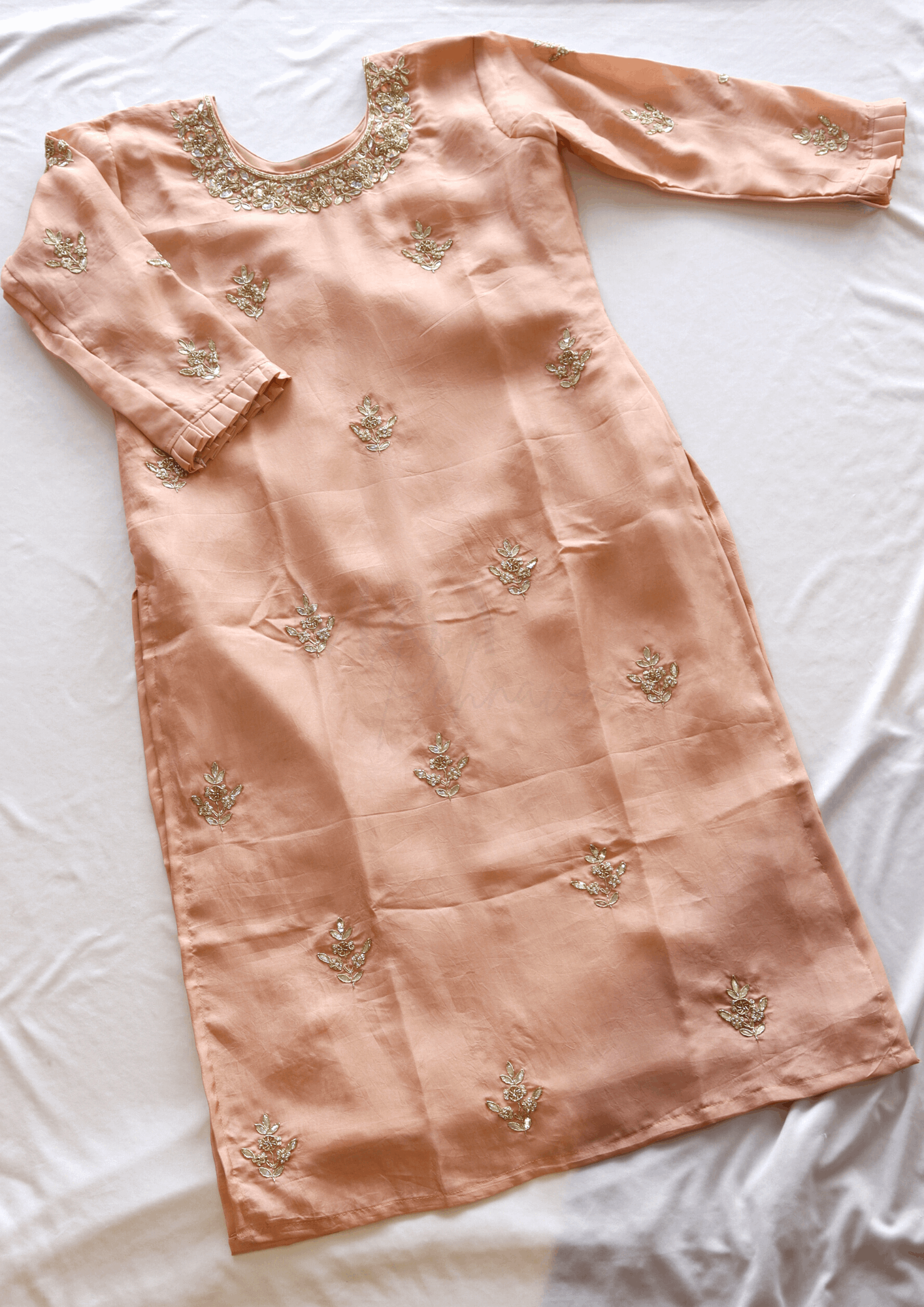 Pure Crepe Handwork Kurti - M&Y Pehnava