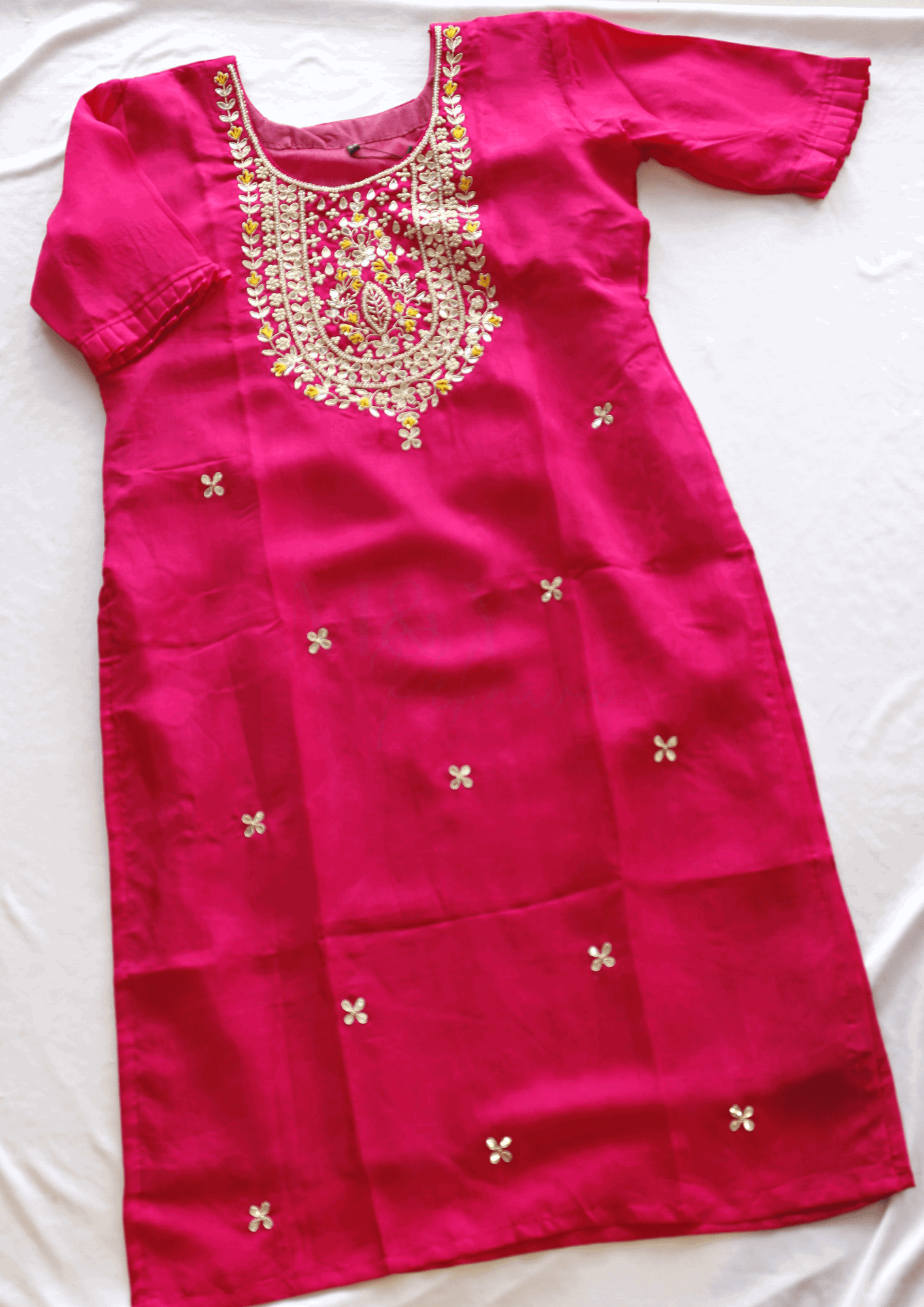 Pure Crepe Handwork Kurti - M&Y Pehnava