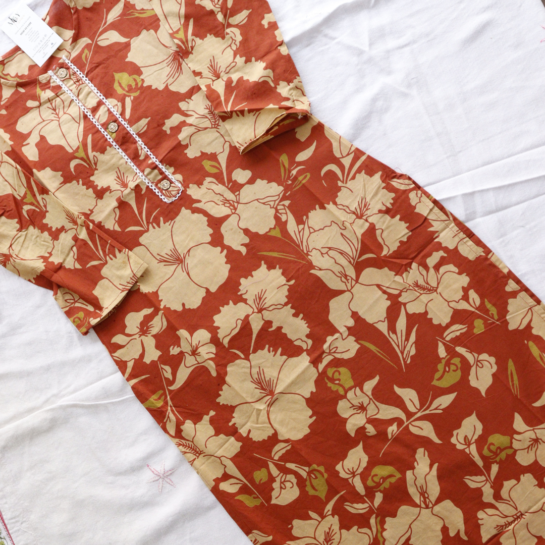 Pure Cotton Printed Kurti