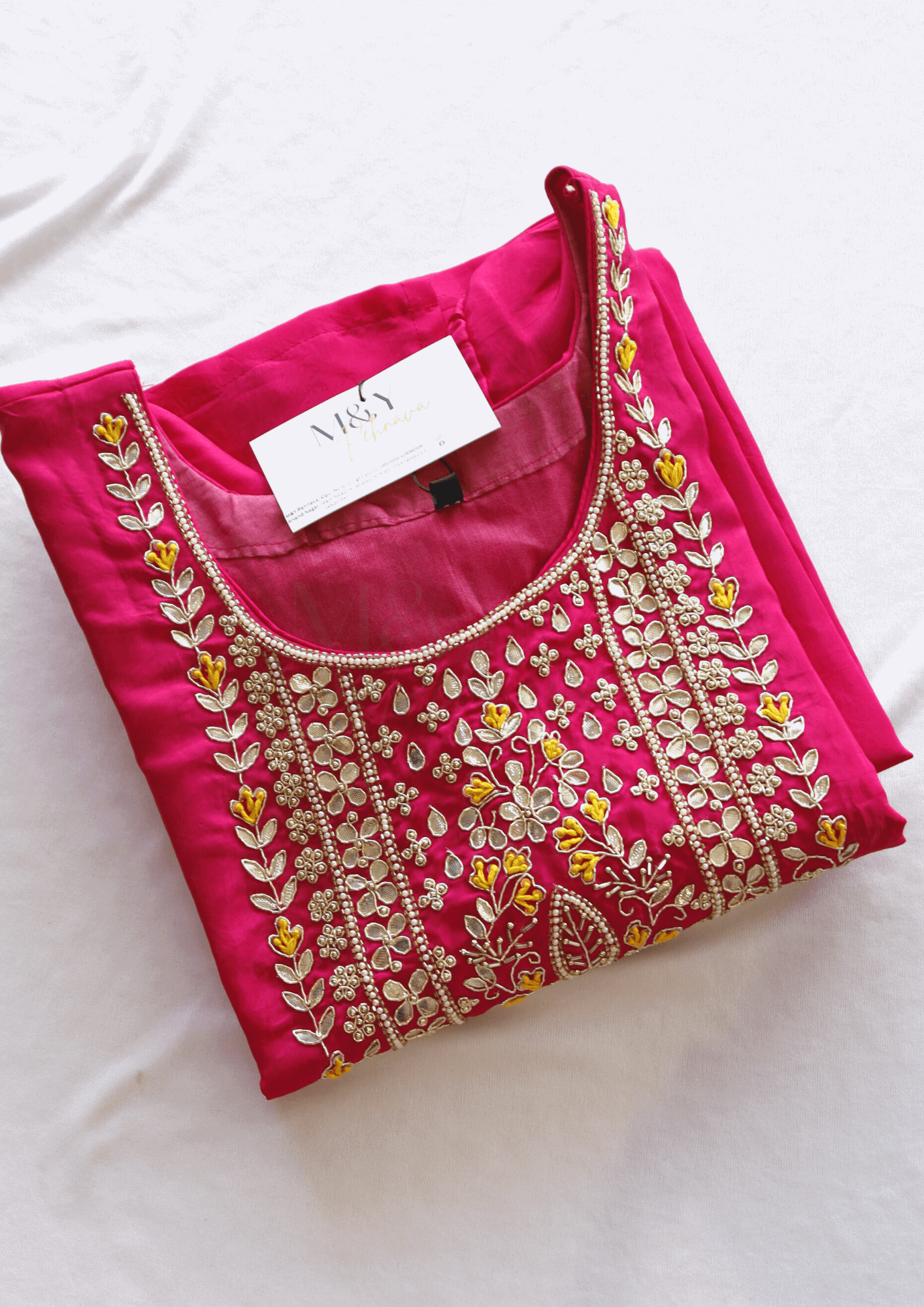 Pure Crepe Handwork Kurti - M&Y Pehnava