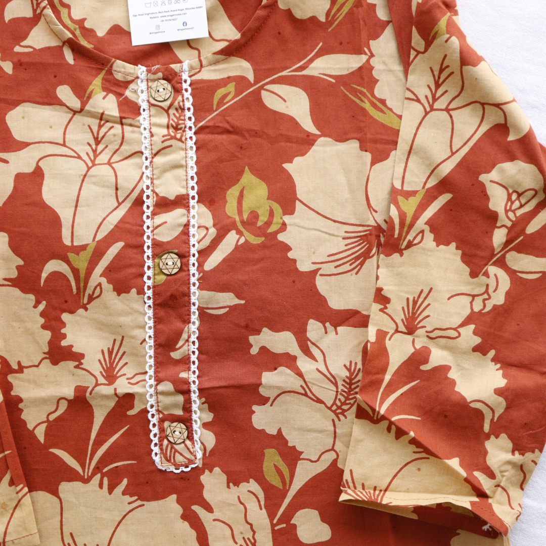 Pure Cotton Printed Kurti