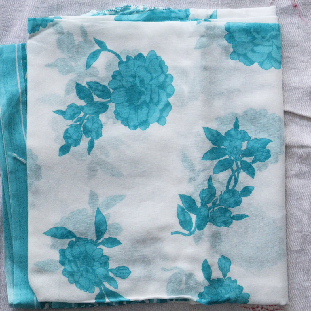 Sea Green Cotton Printed Suit Sets