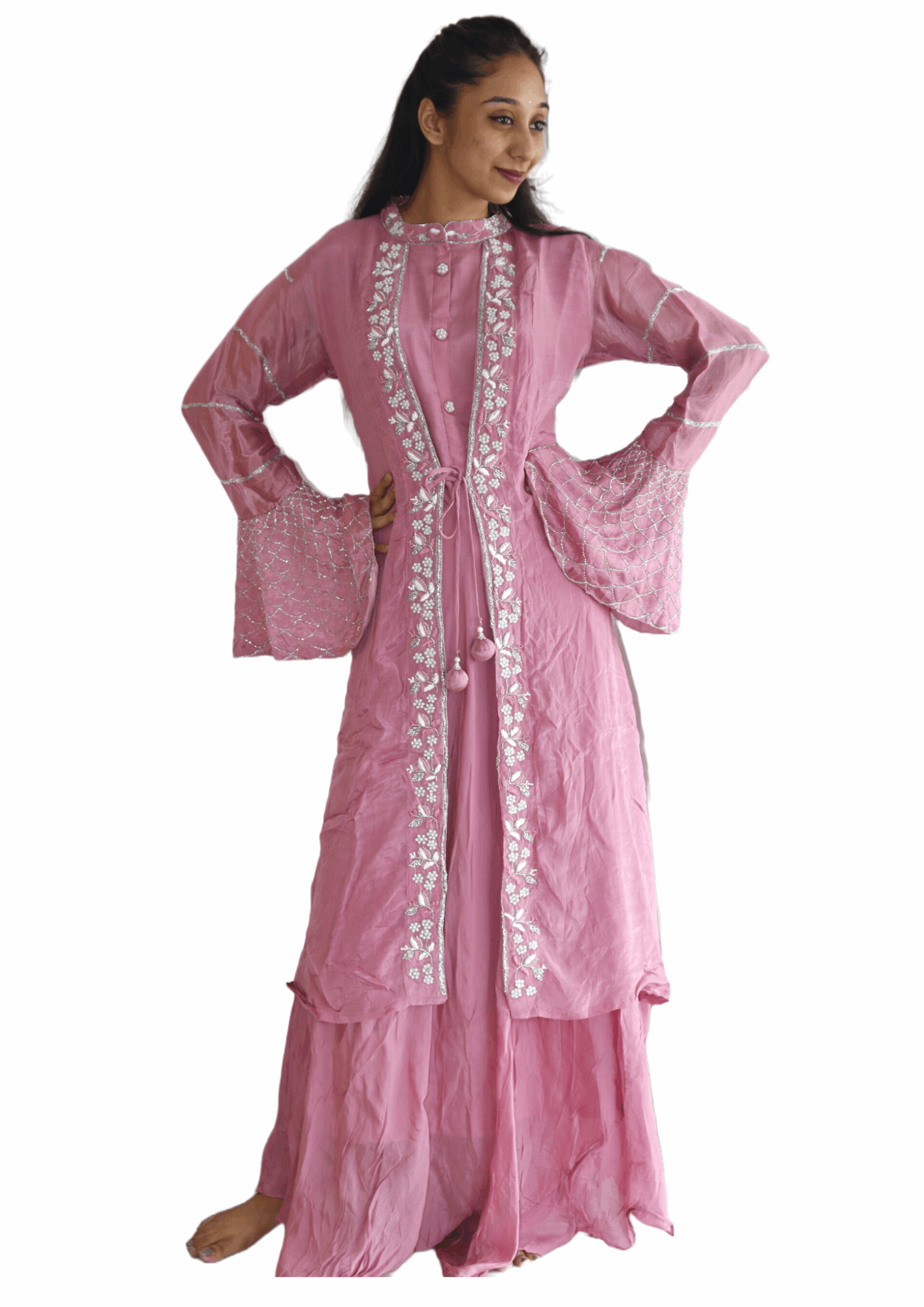 Heavy Work Pure Crepe Gown - M&Y Pehnava