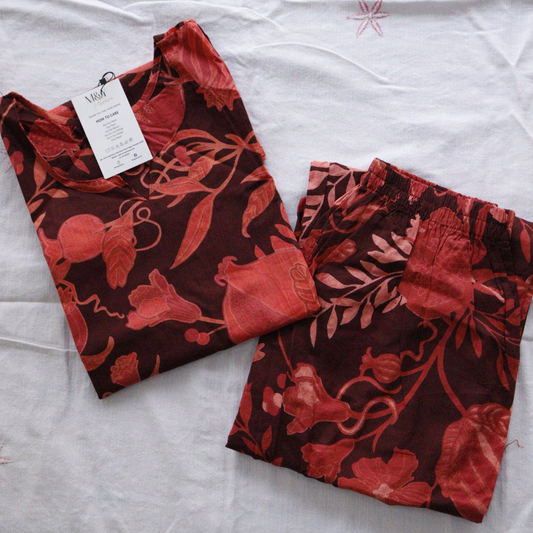 Pomegranate Printed Co-Ord Set