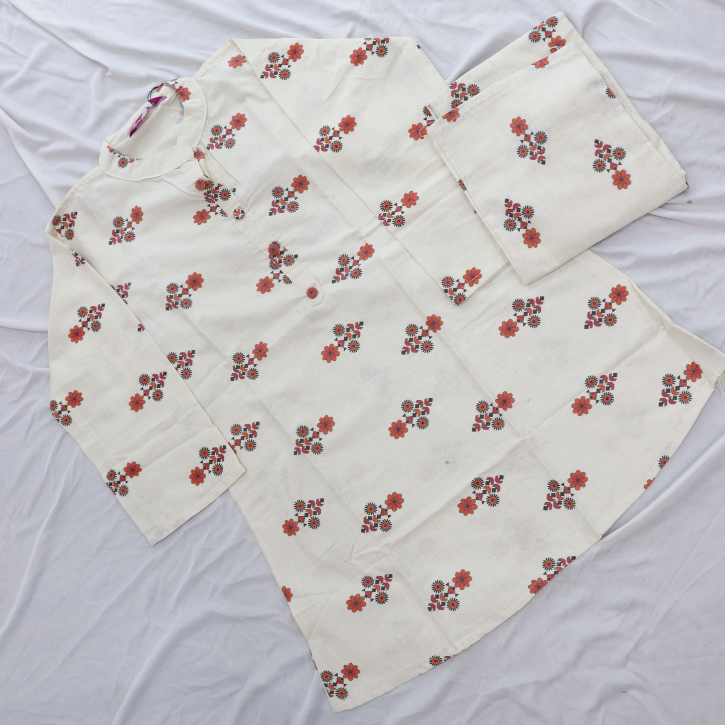 Jute Cotton Printed Co-Ord Set