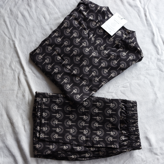 Black Cotton Coord Set