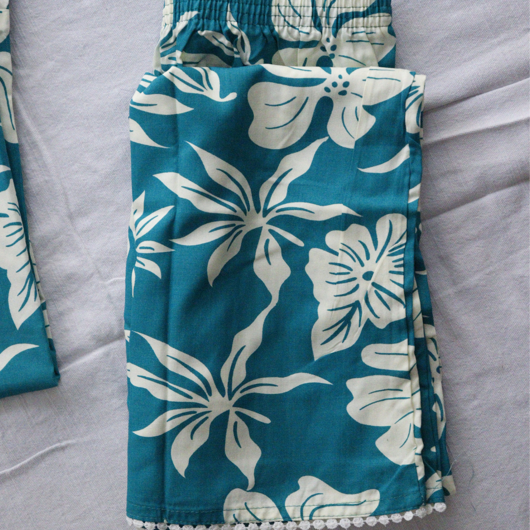 Turquoise Green Printed Co-Ord Set