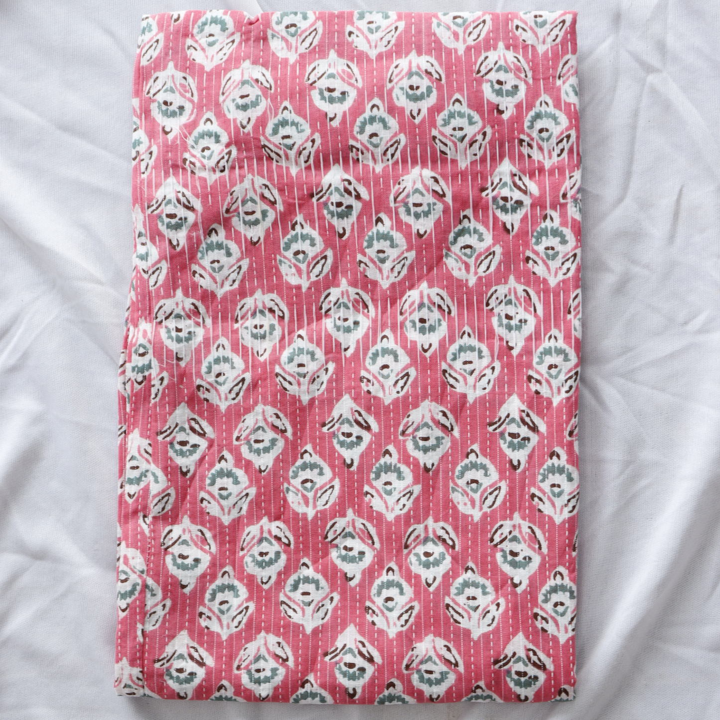 Pink Kantha Work Co-Ord Set