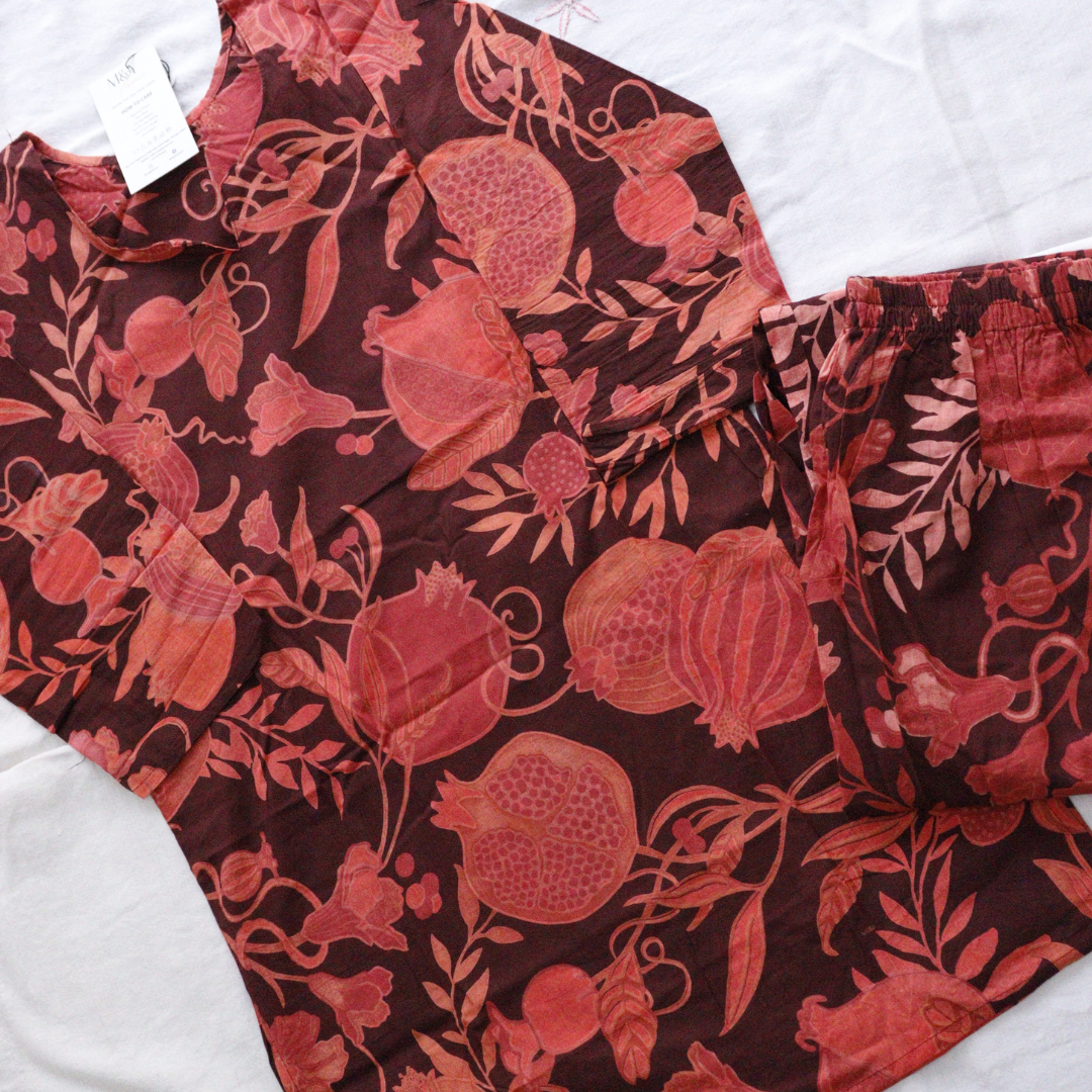 Pomegranate Printed Co-Ord Set