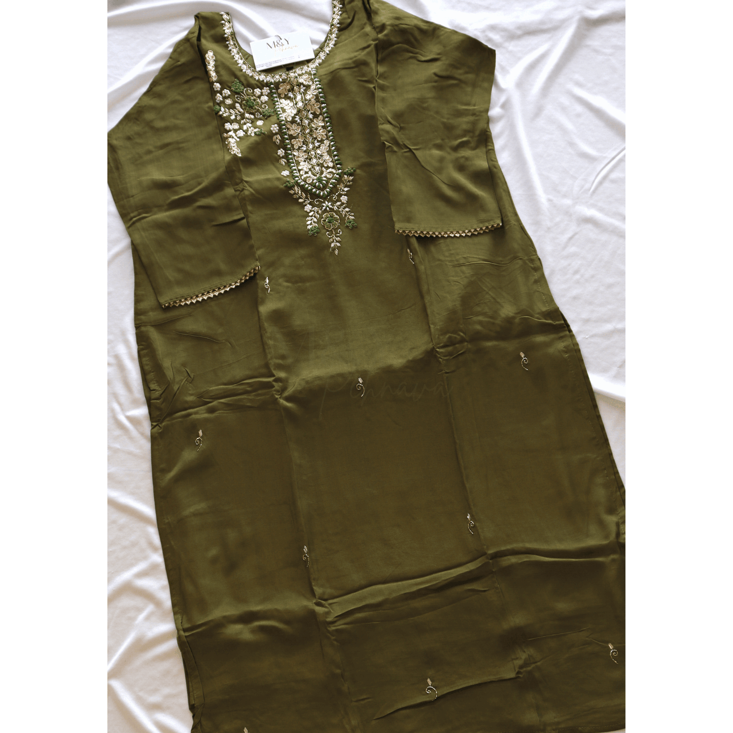 Olive Beads Work Suit Set