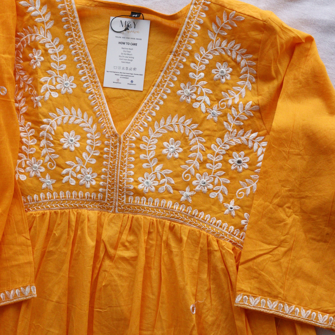 Orange Thread Work Suit Set