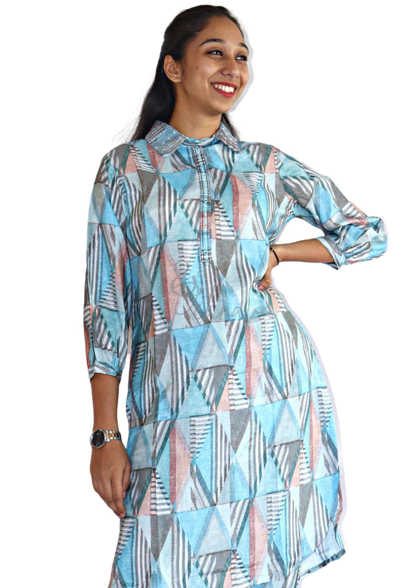 Printed Muslin Co-Ord Set - M&Y Pehnava