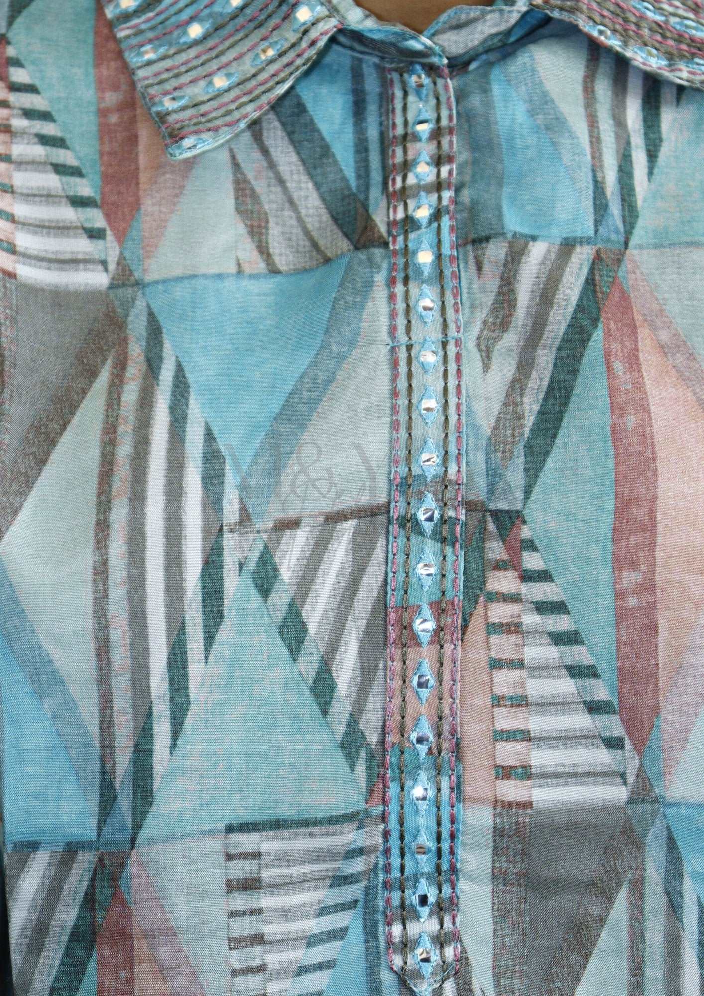 Printed Muslin Co-Ord Set - M&Y Pehnava