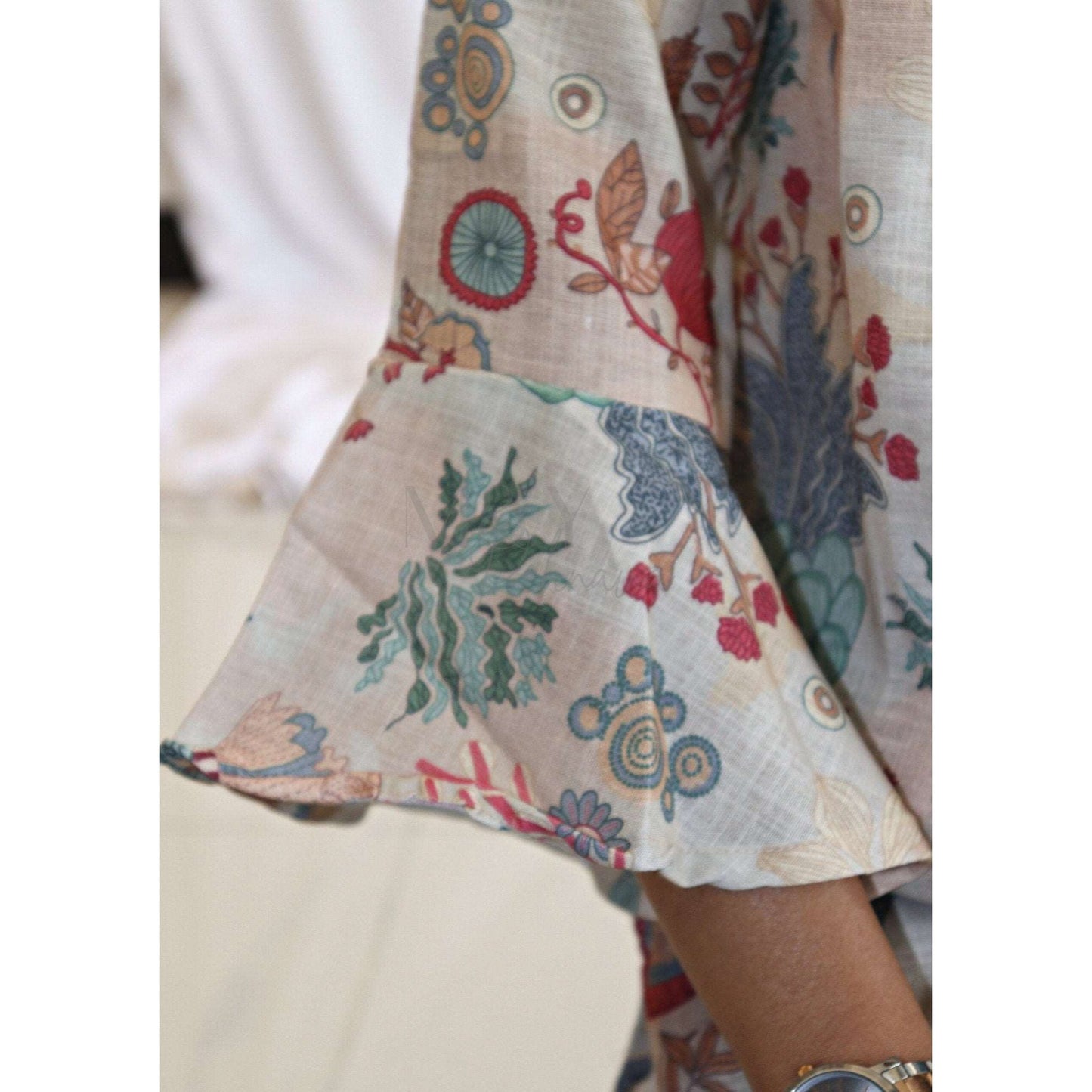 Rama Printed Linen Cotton Co-Ord Set - M&Y Pehnava