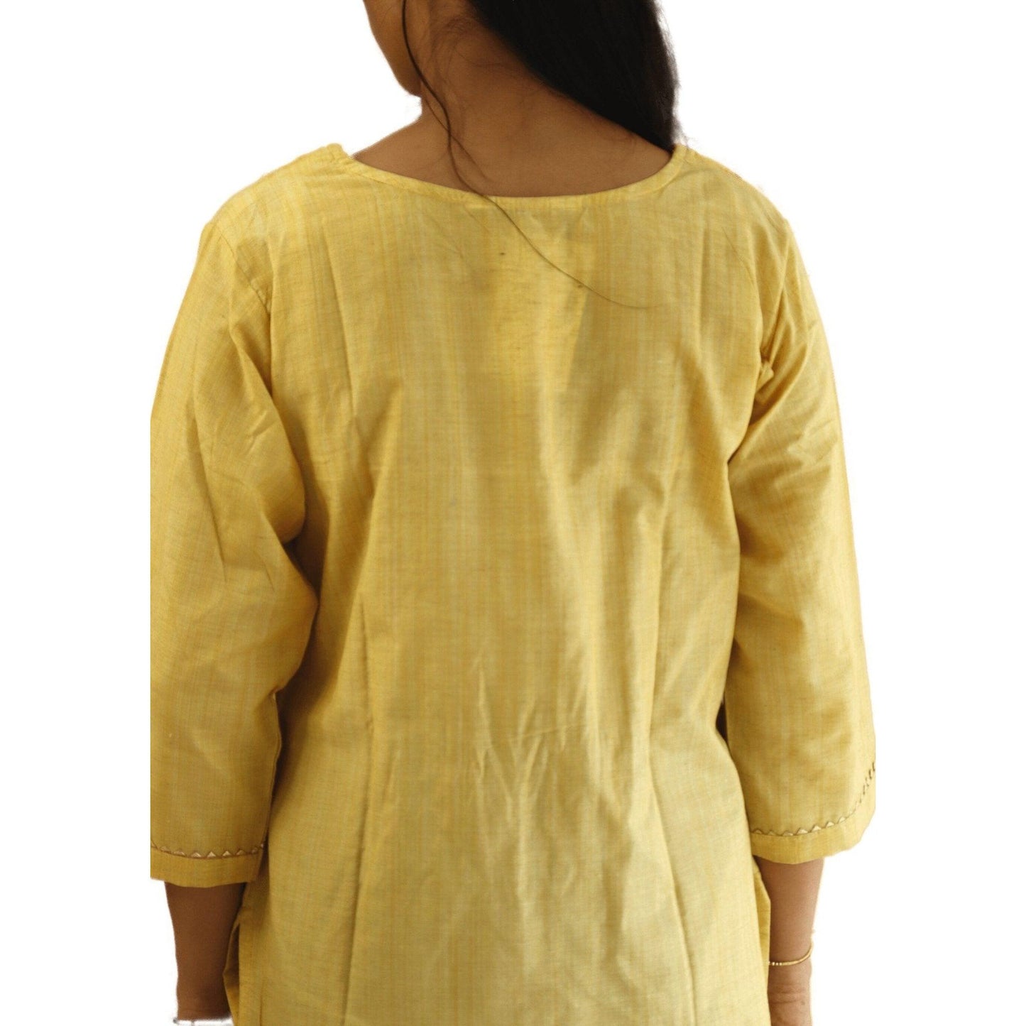 Cotton Embroidered Kurti - M&Y Pehnava