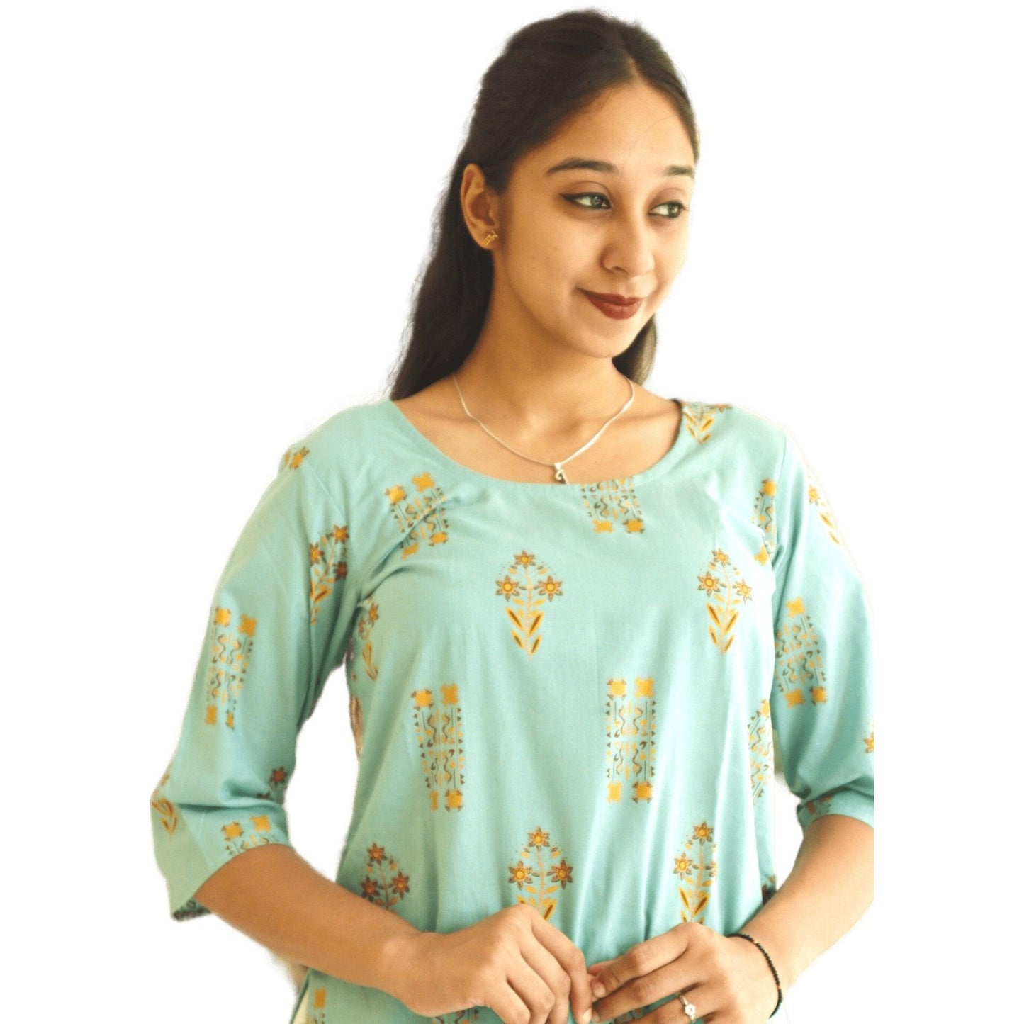 Cotton Straight Kurti - M&Y Pehnava