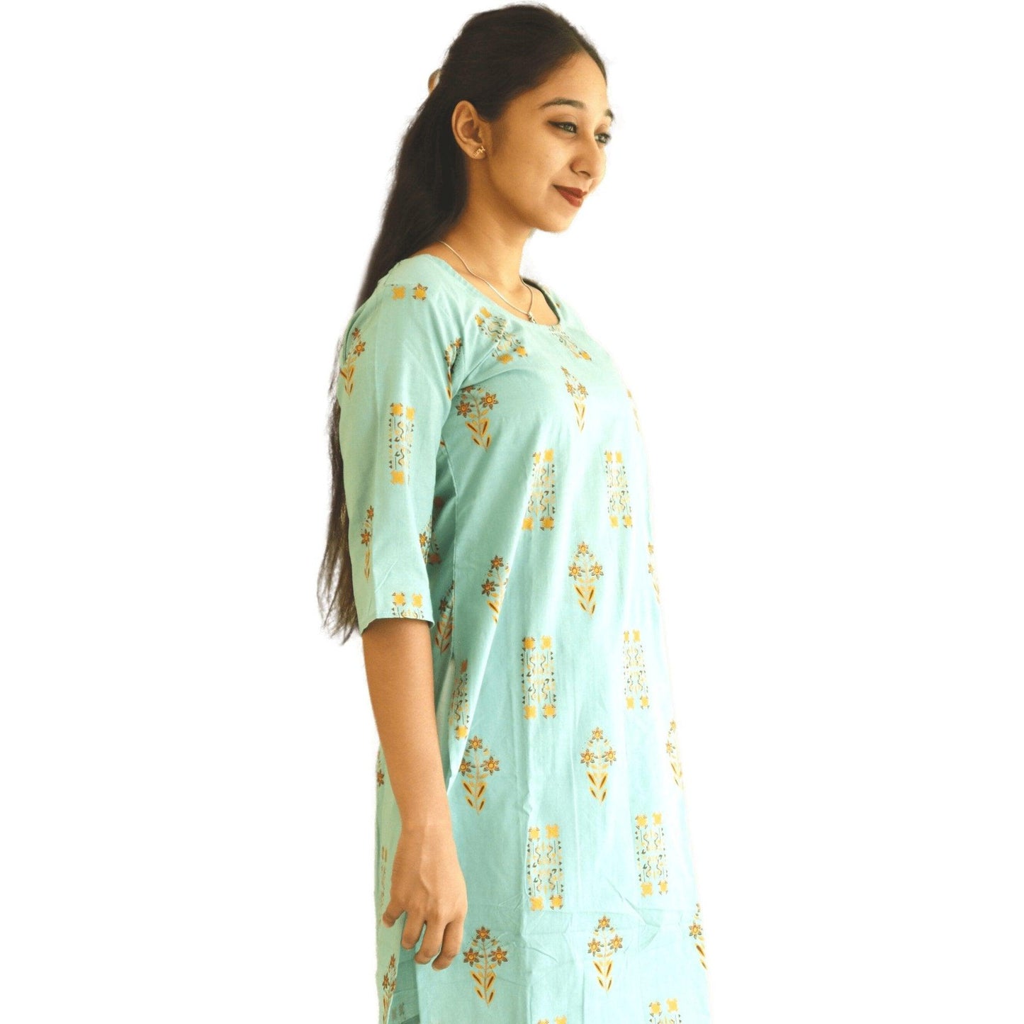Cotton Straight Kurti - M&Y Pehnava