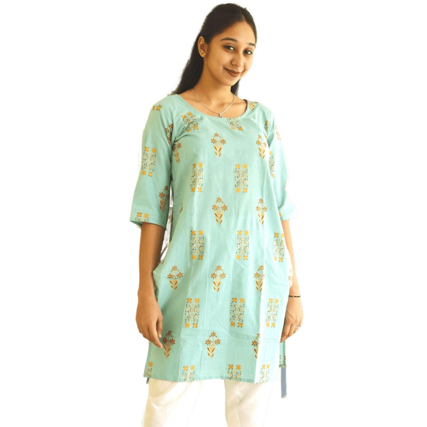 Cotton Straight Kurti - M&Y Pehnava