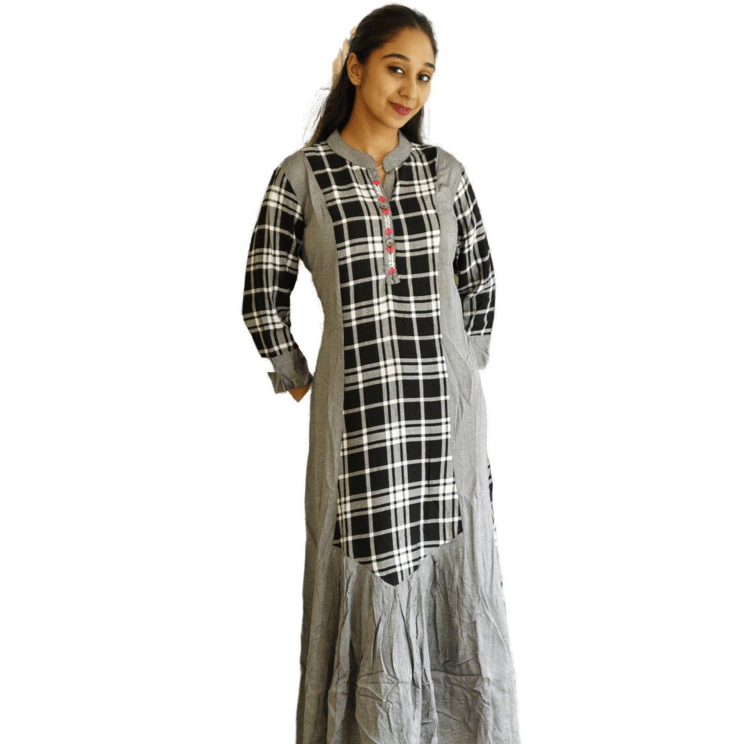 Rayon Printed Flair Kurti - M&Y Pehnava