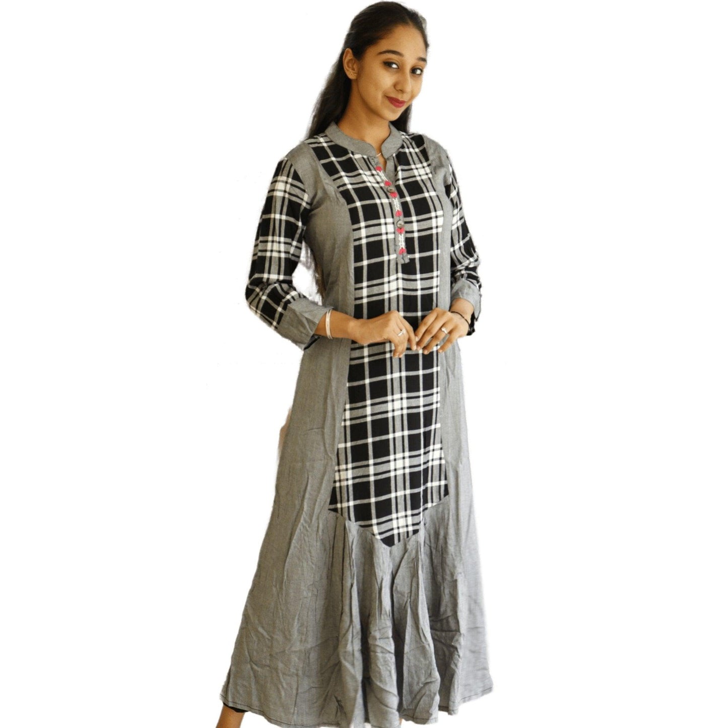 Rayon Printed Flair Kurti - M&Y Pehnava
