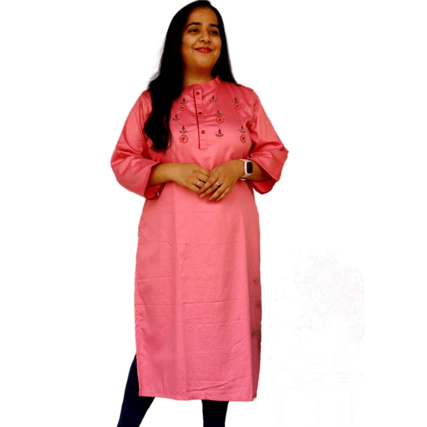 Tussar Silk Straight Kurti - M&Y Pehnava