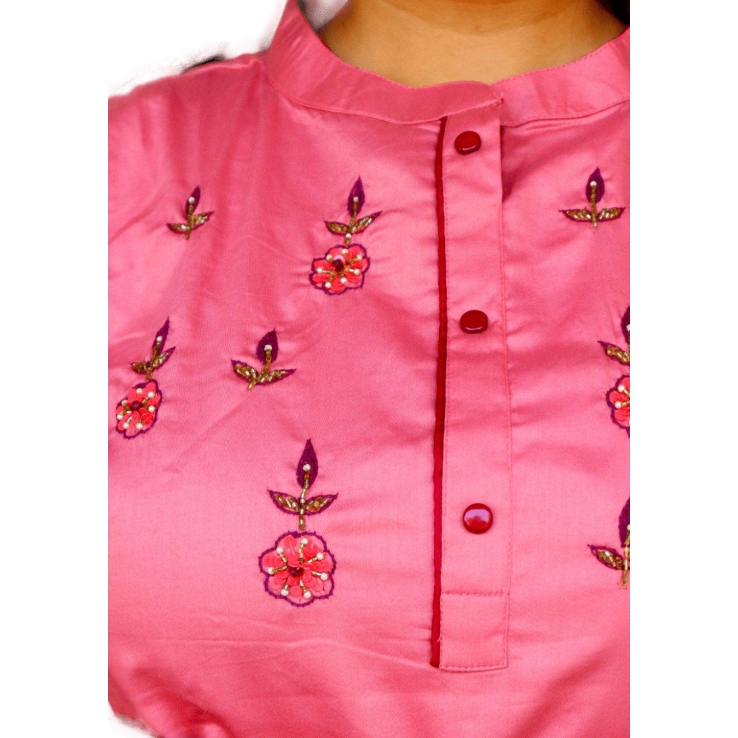Tussar Silk Straight Kurti - M&Y Pehnava