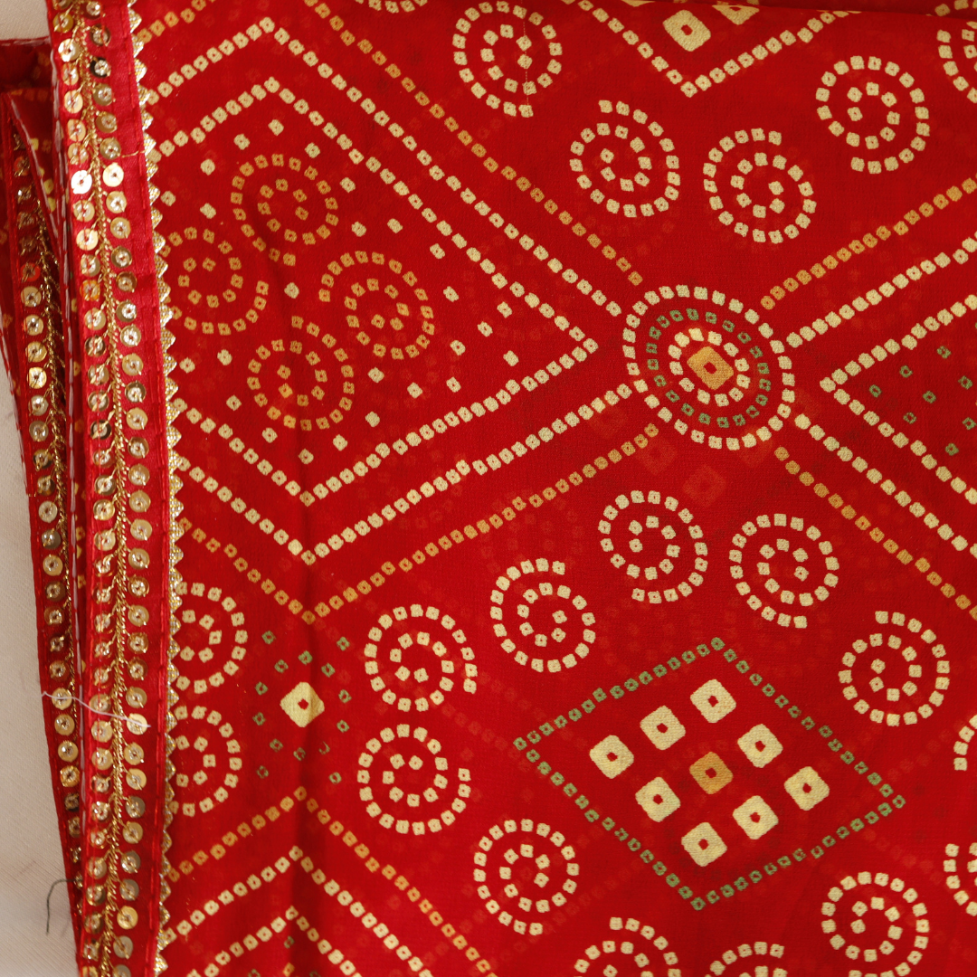 Sequence Border Chunari Saree