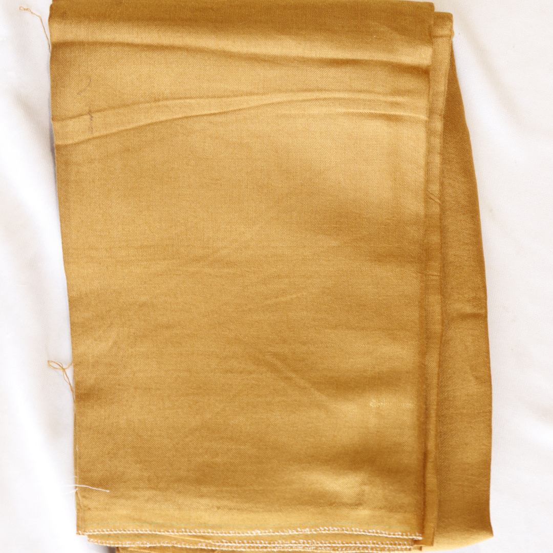 Mustard Organza Thread Work Unstitched Suit Set