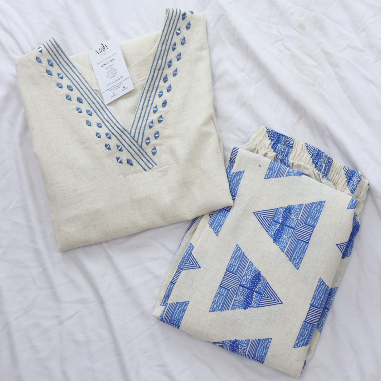 Jute Cotton Printed Co-Ord Set