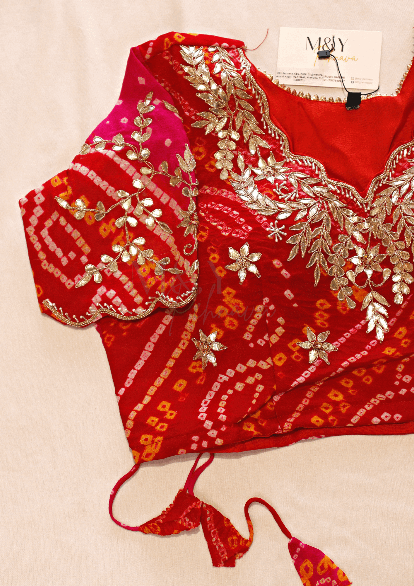 Pure Ojariya Handwork Blouse - M&Y Pehnava