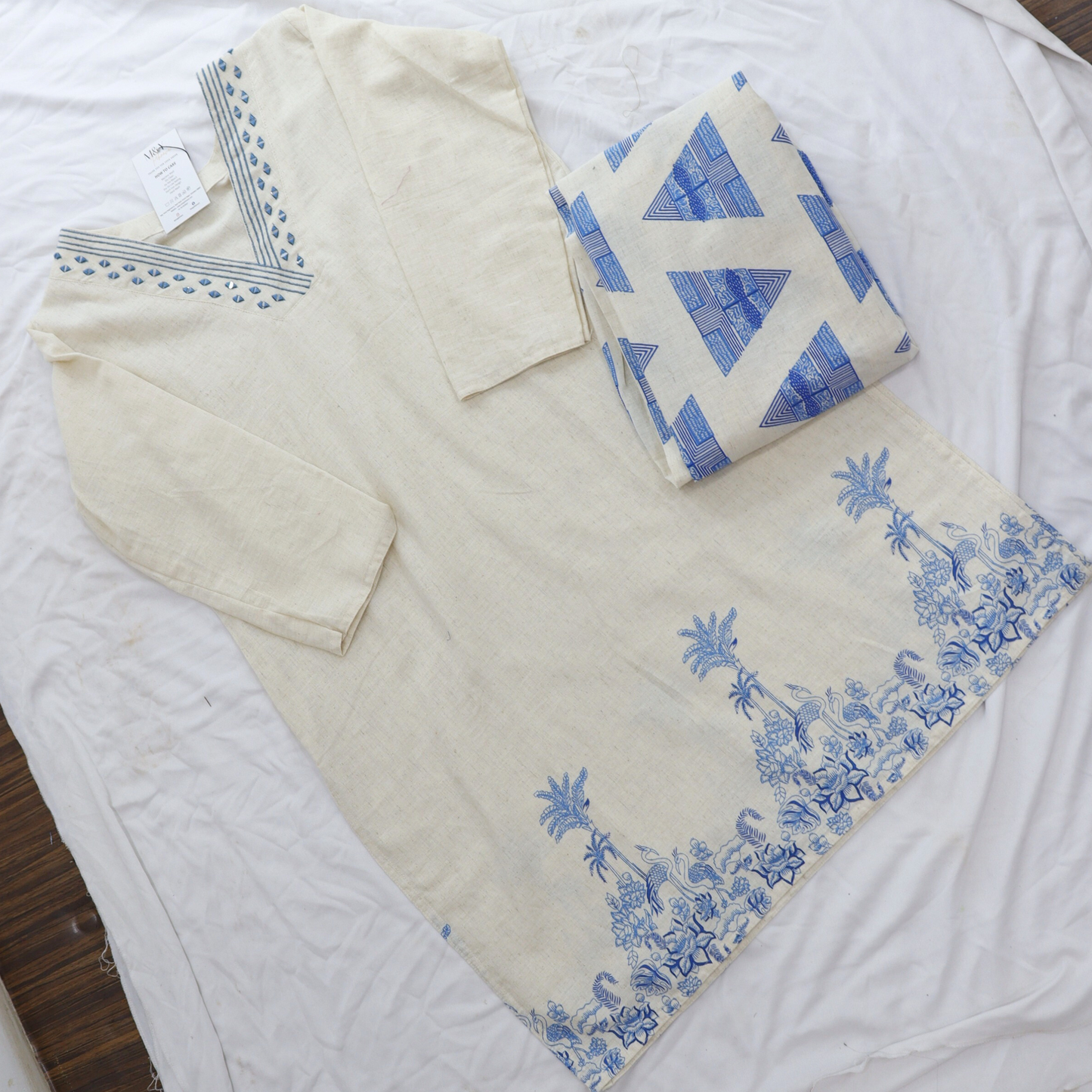 Jute Cotton Printed Co-Ord Set