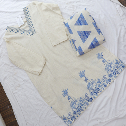 Jute Cotton Printed Co-Ord Set