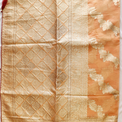 Orange Banarsi Fancy Saree