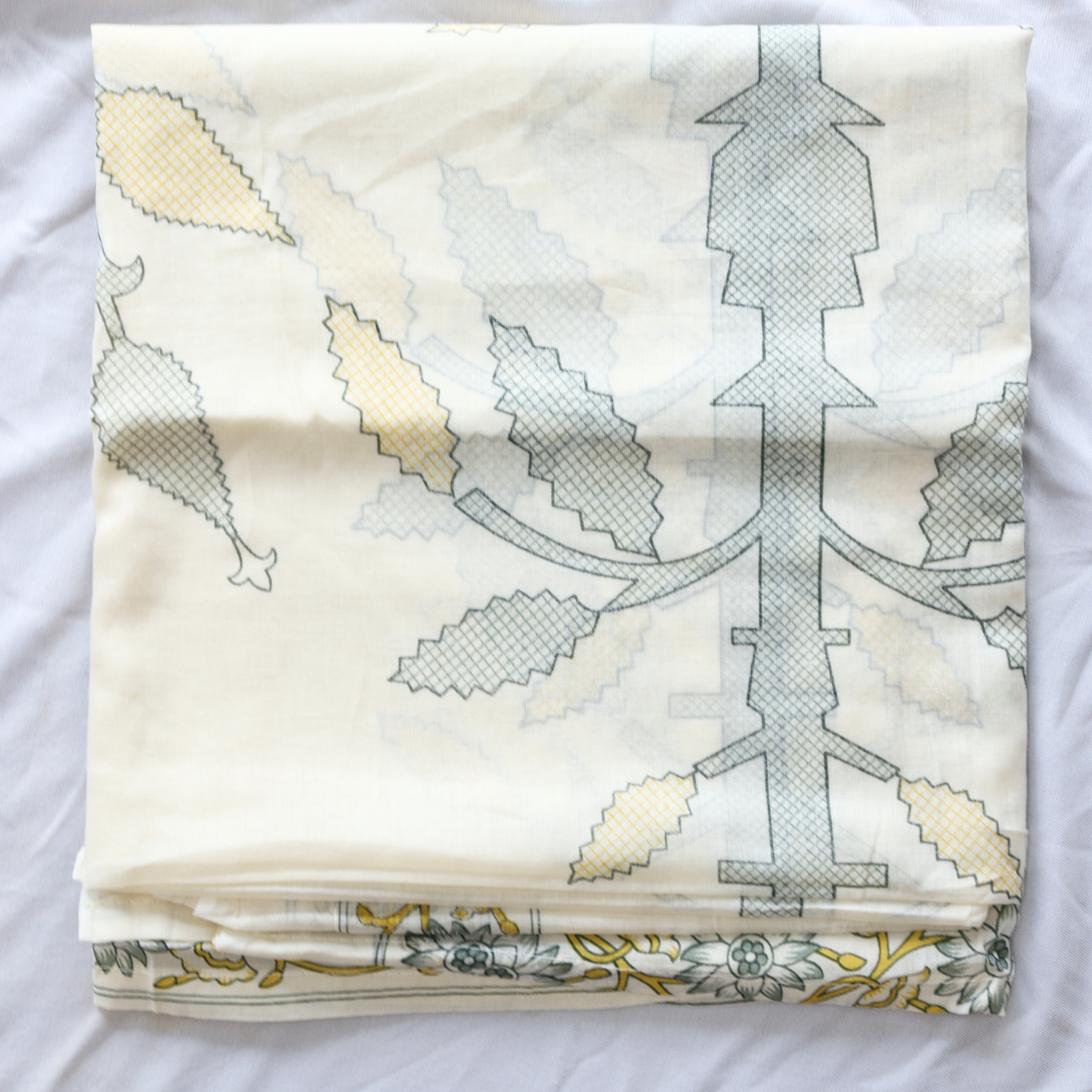 Cream Pure Cotton Suit Set