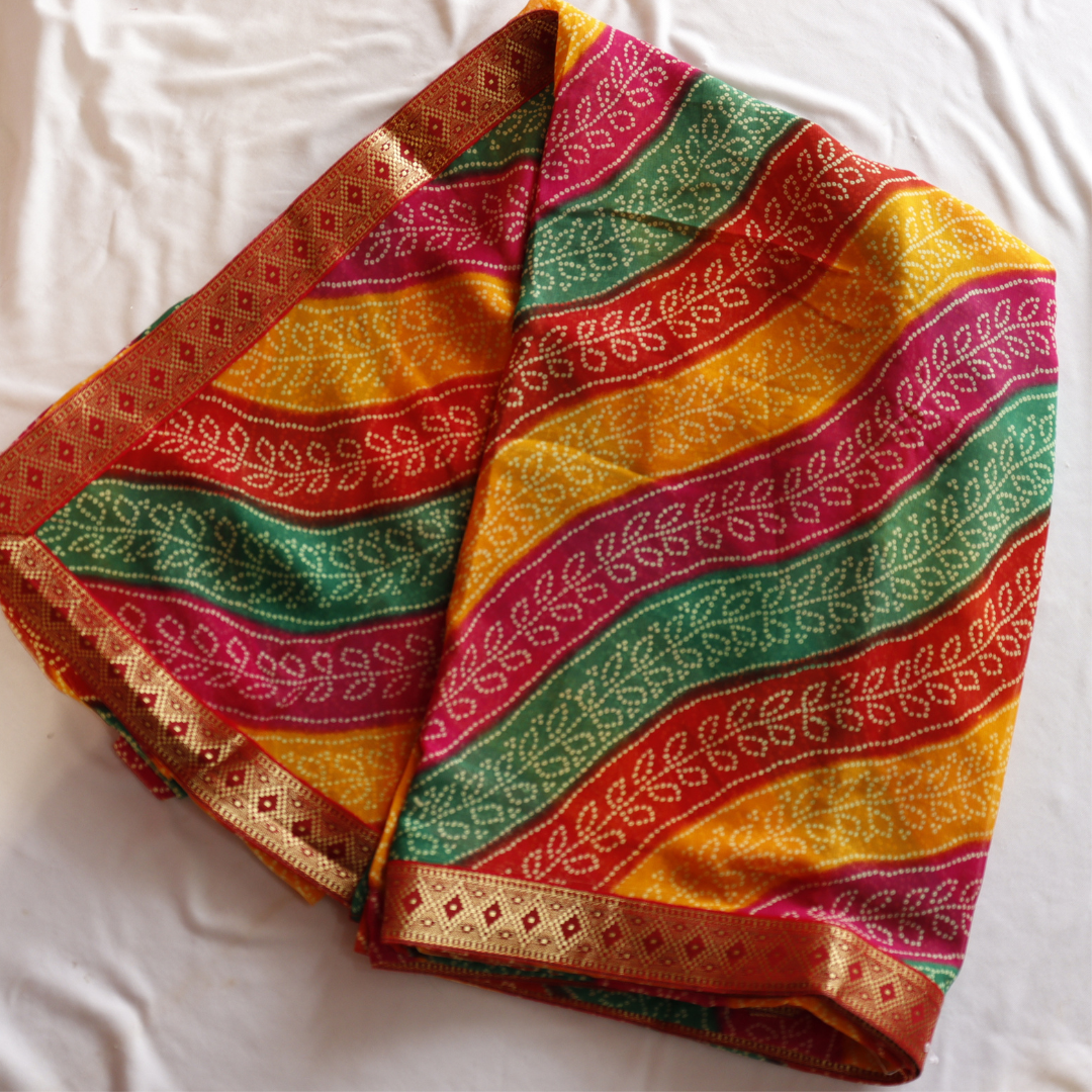 Multi-Colour Chunari Saree