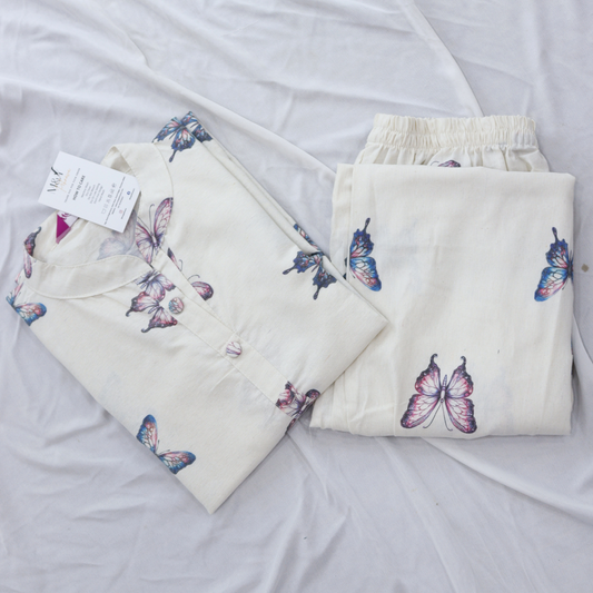 Jute Cotton Printed Co-Ord Set