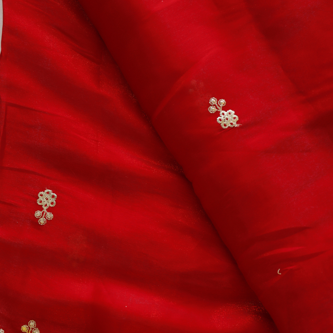 Crepe Cutwork Saree