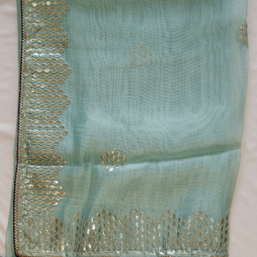 Net Embroidered Fancy Saree