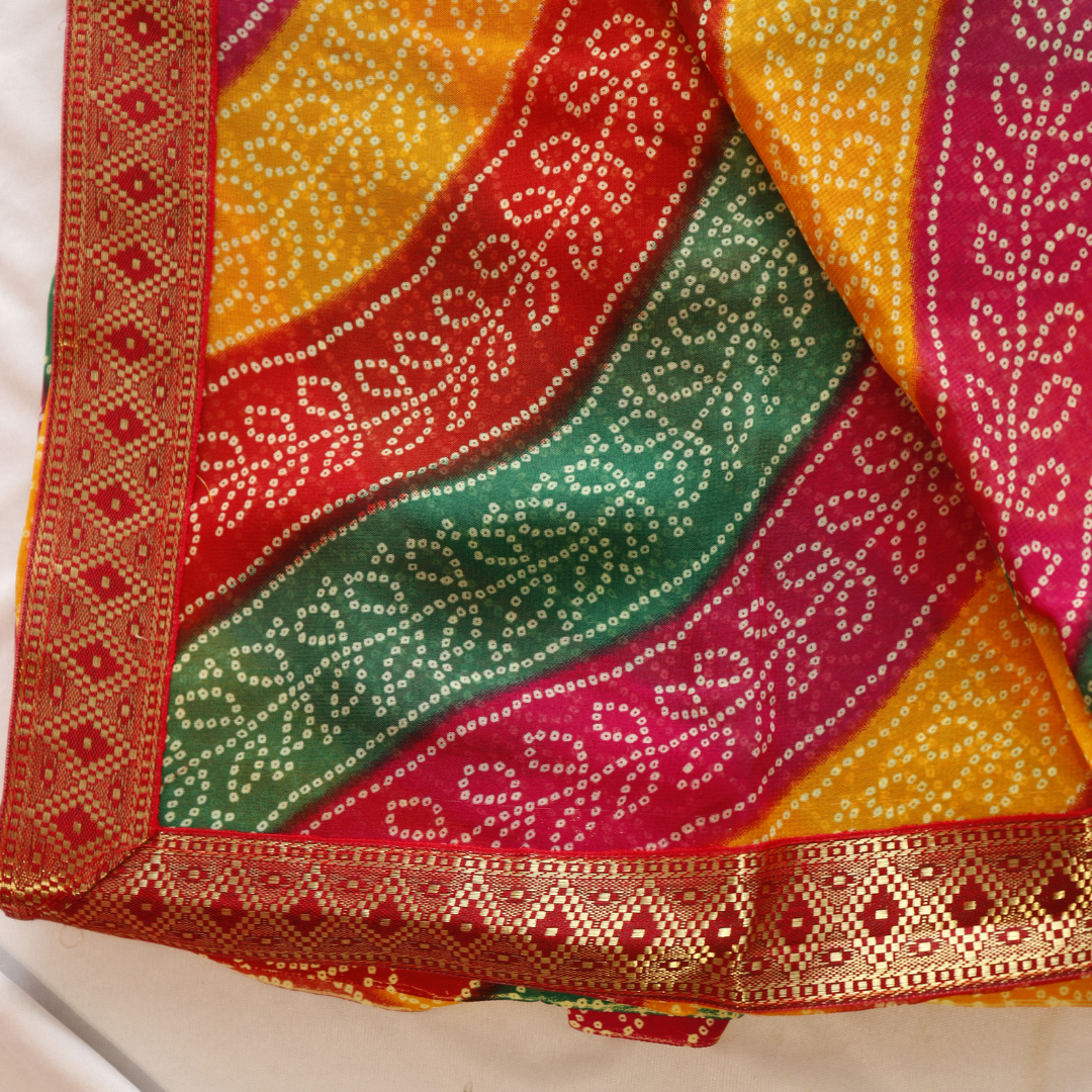 Multi-Colour Chunari Saree