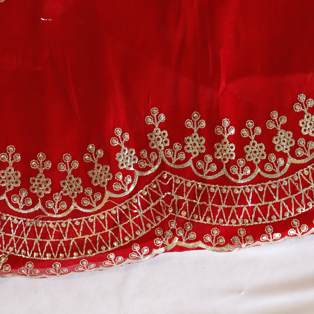 Crepe Cutwork Saree