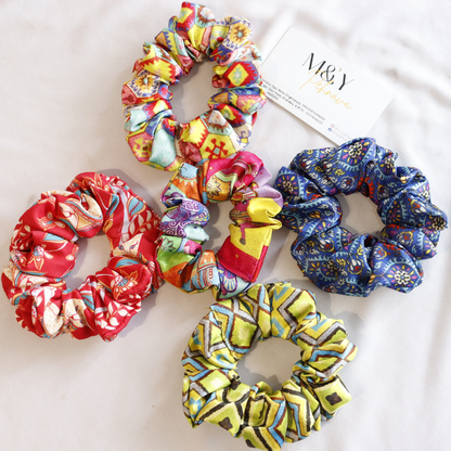 Festive Scrunchie Set of 5