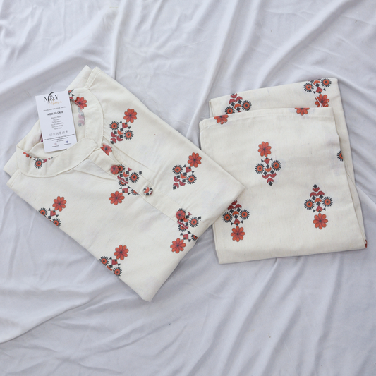 Jute Cotton Printed Co-Ord Set