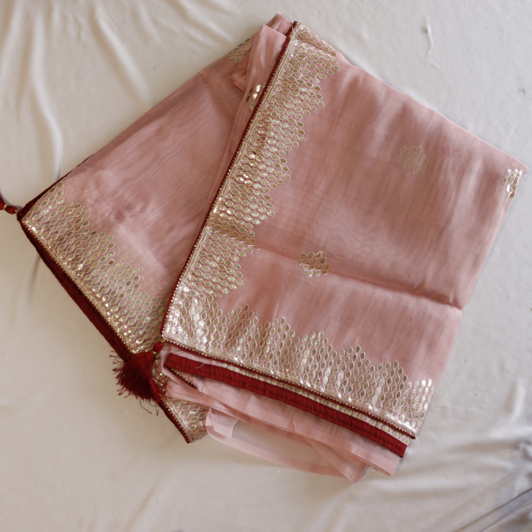 Net Embroidered Fancy Saree