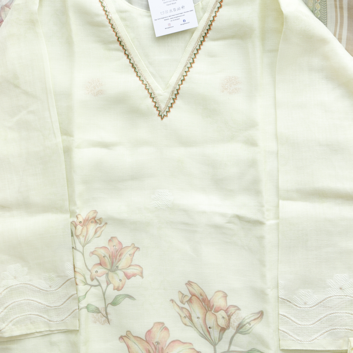 Pure Chanderi Cotton Suit Set