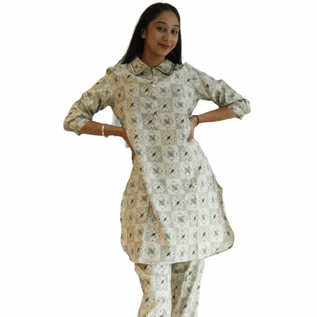 Muslin Printed Co-Ord Set