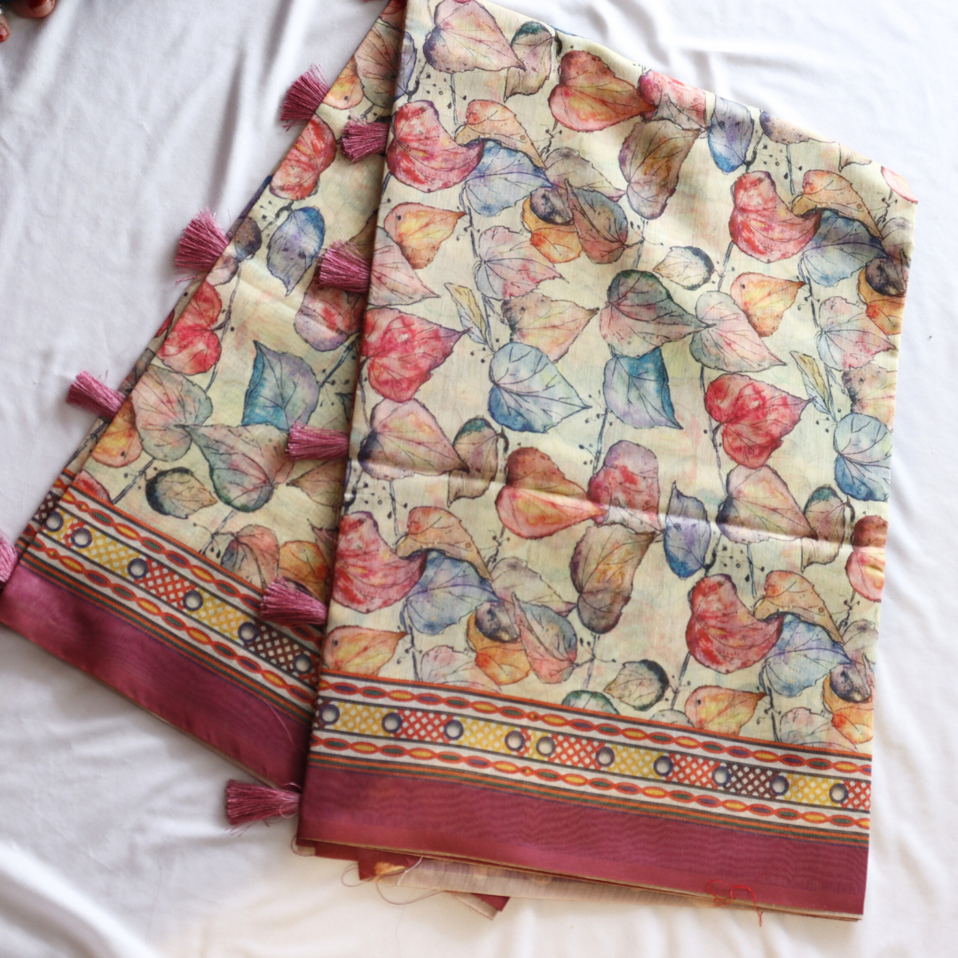 Premium Silk Digital Print Saree