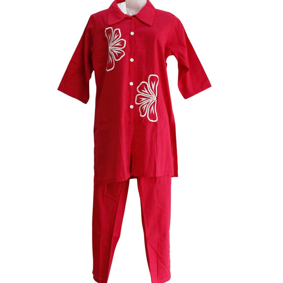 Thread Work Hot Pink Co-Ord Set for Festivals – Buy Online | M&Y Pehnava
