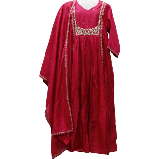 Plus Size Hand Work KarwaChauth Suit Set - Buy Online | M&Y Pehnava